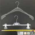 Semi White Plastic Adjustable Clips Trousers Hanger 36cm